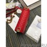 Fashion Boy Embossed Calfskin Flap Bag A67086 Red