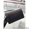 Replicas Chevron Boy Bag Caviar Leather A67086 Black