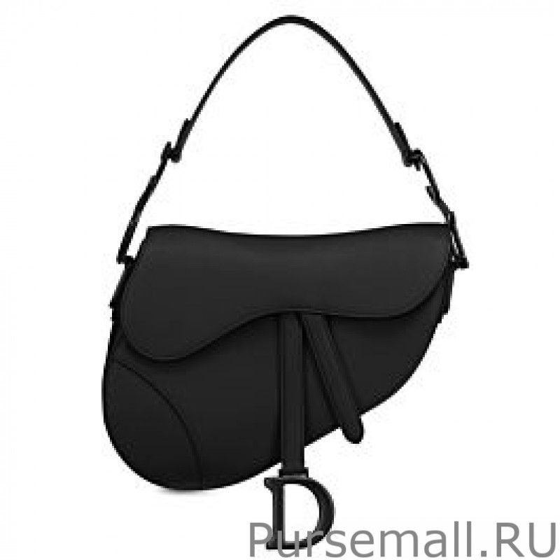 Top Quality Christian Dior Saddle Ultra-Matte Bag Black