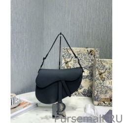 Top Quality Christian Dior Saddle Ultra-Matte Bag Black