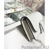 UK Christian Dior Saddle Belt Clutch White