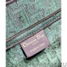 AAA+ Christian Dior Saddle Original Oblique Embroidered Canvas Bag Green