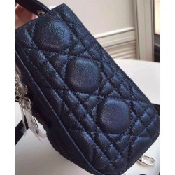 Inspired Dior Lady Dior Patent Leather Handbag Black