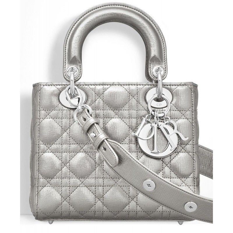 Top Dior Lady Dior Bag Silver