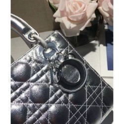 Top Dior Lady Dior Bag Silver