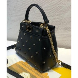 Wholesale Peekaboo XS Leather Mini-bag 8BN309 Black