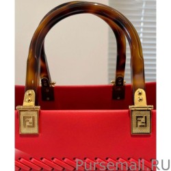 Knockoff Fendi Sunshine Medium Leather Shopper 8BH386 Red