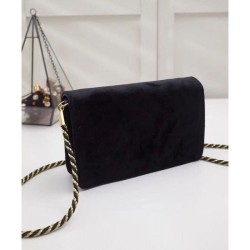 Inspired Shoulder bag with Square G 544242 Black