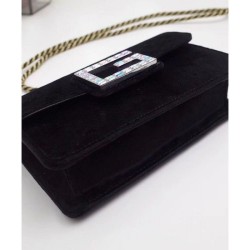 Inspired Shoulder bag with Square G 544242 Black