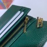 Wholesale Zumi Grainy Leather Card Case 570660 Green