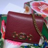 Top Quality Zumi Grainy Leather Card Case 570660 Red