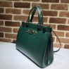 UK Zumi Smooth Leather Medium Top Handle Bag 564714 Green