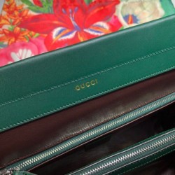 UK Zumi Smooth Leather Medium Top Handle Bag 564714 Green