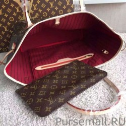 Luxury Neverfull GM Monogram Canvas M40991 Fuchsia