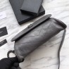 UK YSL Saint Laurent Niki Body Bag Crinkled Vintage Leather Gray