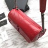 Best YSL Saint Laurent Niki Body Bag Crinkled Vintage Leather Red