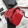 Best YSL Saint Laurent Niki Body Bag Crinkled Vintage Leather Red