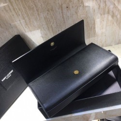 Designer YSL Saint Laurent Classic Clutch Black