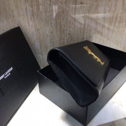 Designer YSL Saint Laurent Classic Clutch Black