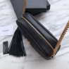 Luxury YSL Saint Laurent LouLou Chain Bag Black