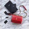 Top YSL Saint Laurent Medium Sunset Bag Smooth Leather Red