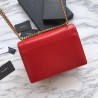 Top YSL Saint Laurent Medium Sunset Bag Smooth Leather Red