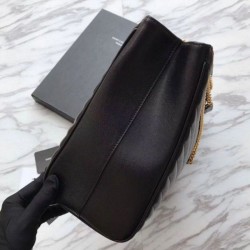 Top YSL Saint Laurent Shoping Bag Graind leather Black