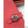 High Quality Hermes Dogon Wallet In Rose Jaipur Leather