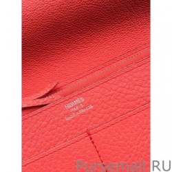 High Quality Hermes Dogon Wallet In Rose Jaipur Leather