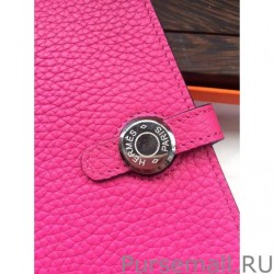 Top Hermes Dogon Wallet In Rose Tyrien Leather