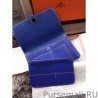 Replica Hermes Dogon Wallet In Electric Blue Leather