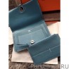 Knockoff Hermes Dogon Wallet In Blue Jean Leather