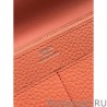 Best Hermes Dogon Wallet In Crevette Leather