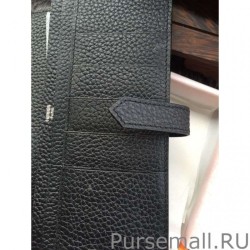 Wholesale Hermes Bearn Wallet In Black Leather