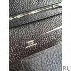 Wholesale Hermes Bearn Wallet In Black Leather