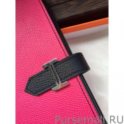 Best Hermes Bicolor Bearn Wallet In Red Epsom Leather