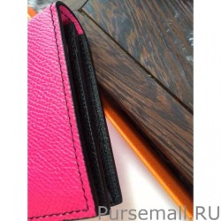 Best Hermes Bicolor Bearn Wallet In Red Epsom Leather