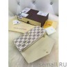 Best Sarah Wallet Damier Azur Canvas N63208