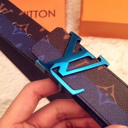 UK Initiales 40mm Belt Monogram Blue MP033S