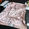 AAA+ Long Silk scarf with Bee Print 70 x 180cm Apricot