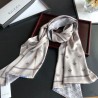 Replicas Long Silk scarf with Bee Print 70 x 180cm Gray