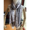 Replicas Long Silk scarf with Bee Print 70 x 180cm Gray
