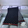 7 Star cashmere jacquard scarf 30 x 190 Dark Blue