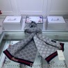 1:1 Mirror cashmere jacquard scarf 30 x 190 Gray