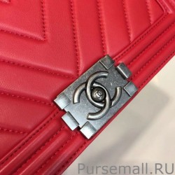 High Le Boy Chevron Bag A67086 Red