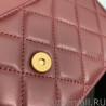 Designer Chain Infinity Clutch With Chain Woc AP0732 Claret