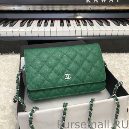 Top Quality Clacci Grained Calfskin Woc Bag A33814 Green