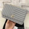 Top Quality Classic Flap Charms Wallet Woc A33814 Gray