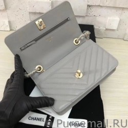 Top Quality Classic Flap Charms Wallet Woc A33814 Gray