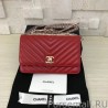 1:1 Mirror Classic Flap Charms Wallet Woc A33814 Red